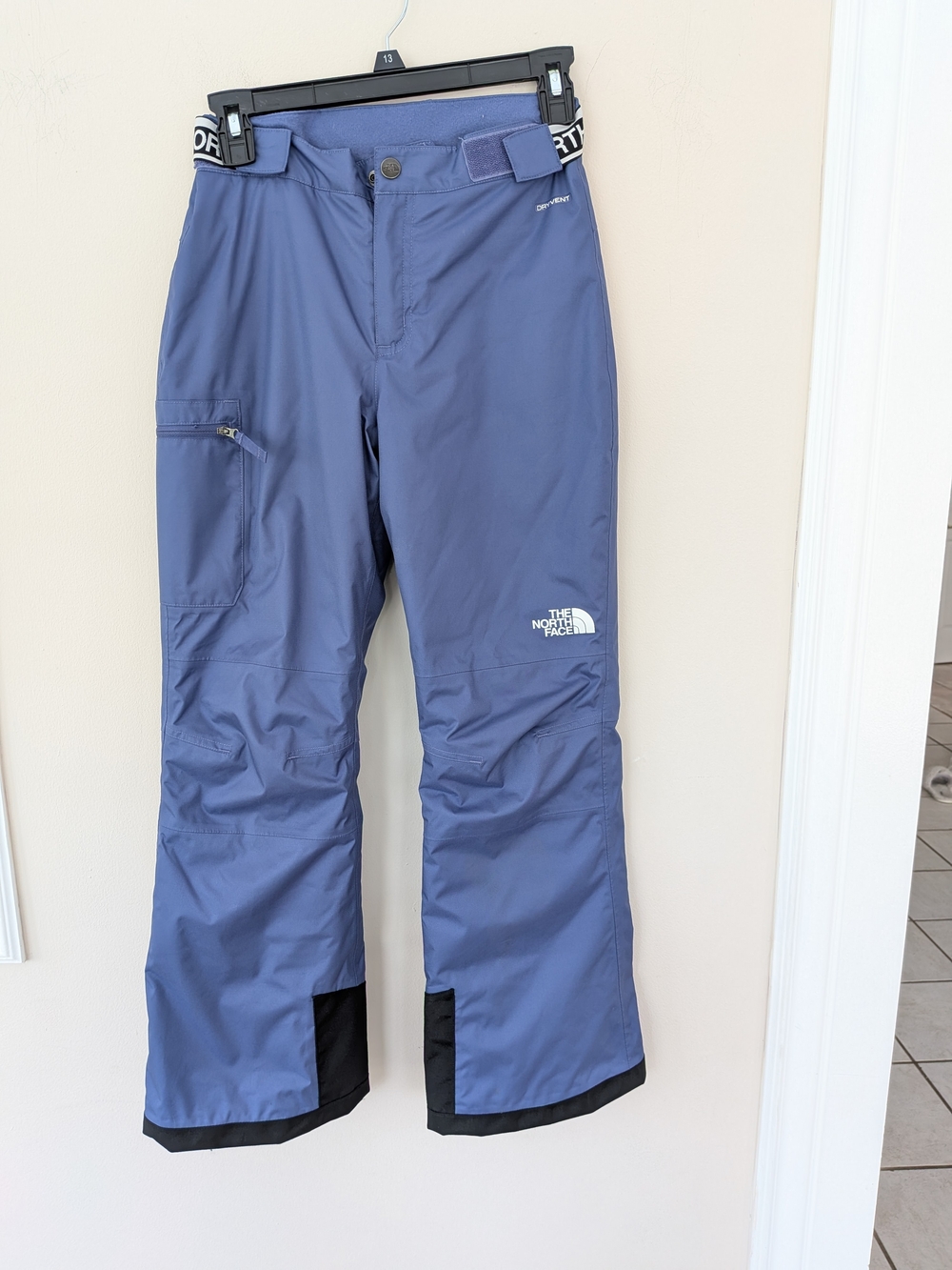 The North Face Girls Size 12 DryVent Ski Snow Pants EZ Grow Blue